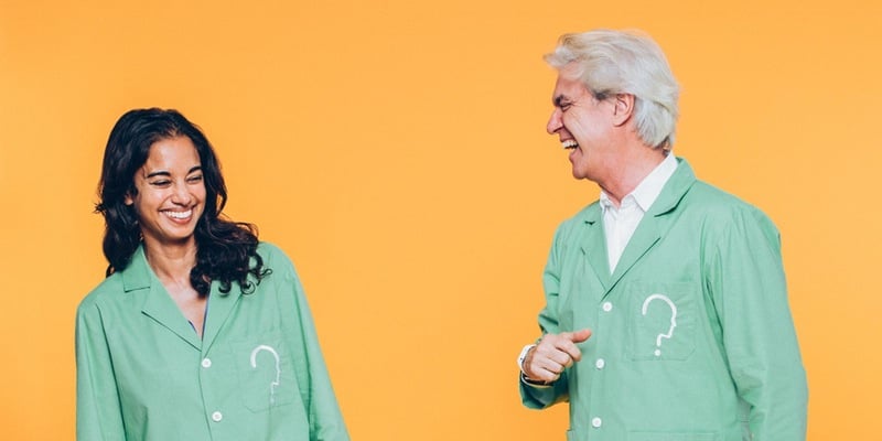 David Byrne and Mala Gaonkar. Courtesy of Pace Gallery.