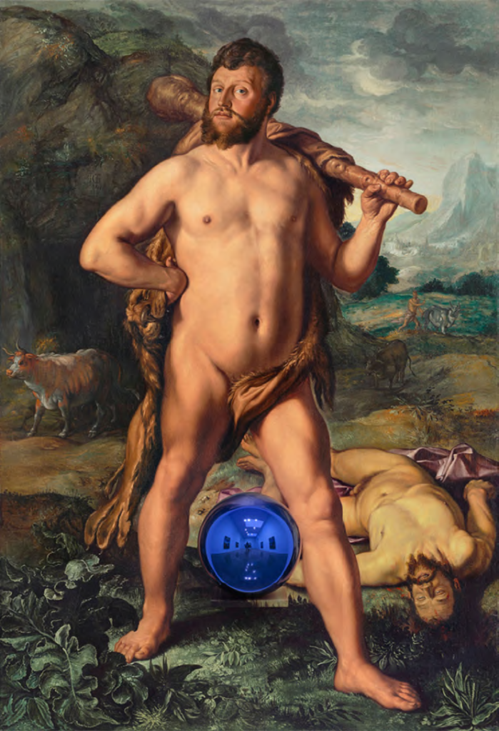 Jeff Koons, <i> Gazing Ball (Goltzius Hercules and Cacus), </i>(2015). ©Jeff Koons, Courtesy of the Artist and Almine Rech Gallery