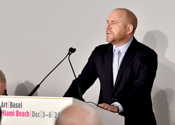 Marc Spiegler speaks onstage during the Art Basel Miami Beach press conference at the Miami Convention Center on December 2, 2015 in Miami, Florida. Photo by Mike Coppola/Getty Images.