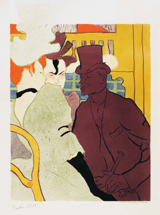 Henri deToulouse-Lautrec, L’Anglais au Moulin Rouge (1892). Courtesy of The Montreal Museum of Fine Arts.