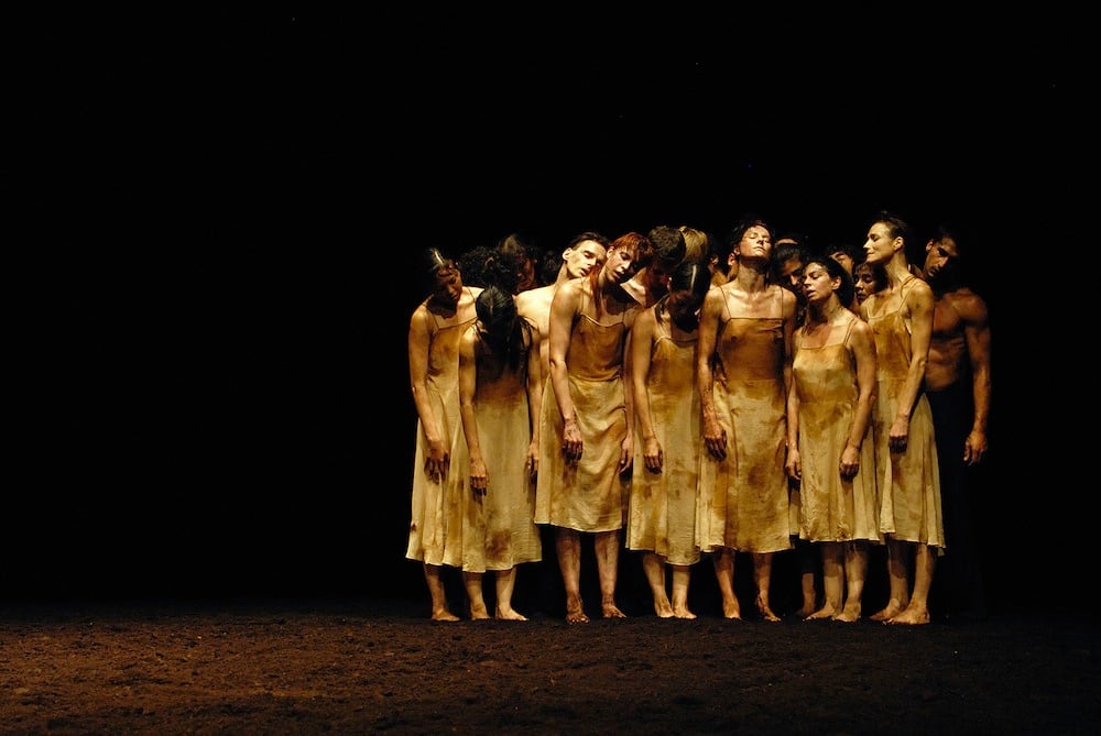 A performance photo of Pina Bausch’s The Rite of Spring. Photo by Zerrin Aydin-Herwegh.