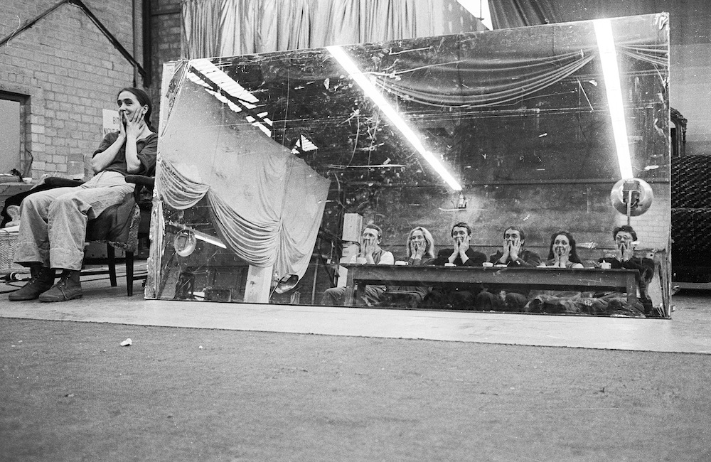 Rehearsal for Er nimmt sie an der Hand und führt sie in das Schloß, die anderen folgen, Bochum, 1978. Photo by Ulli Weiss, courtesy Pina Bausch Foundation.