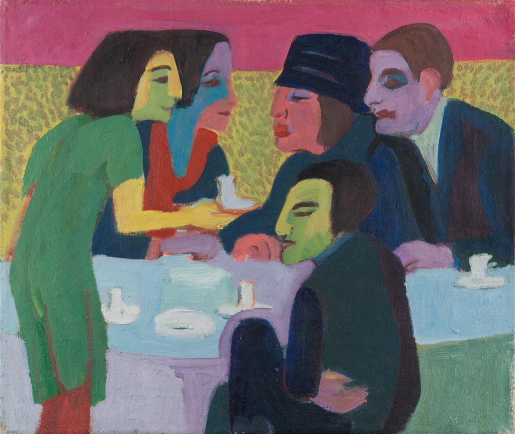 Ernst Ludwig Kirchner Szene im Café (ca. 1926). Photo: courtesy Städel Museum, Frankfurt.