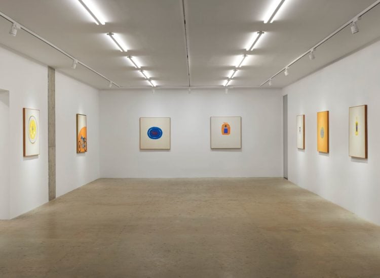 Installation view of Billy Al Bengston's 