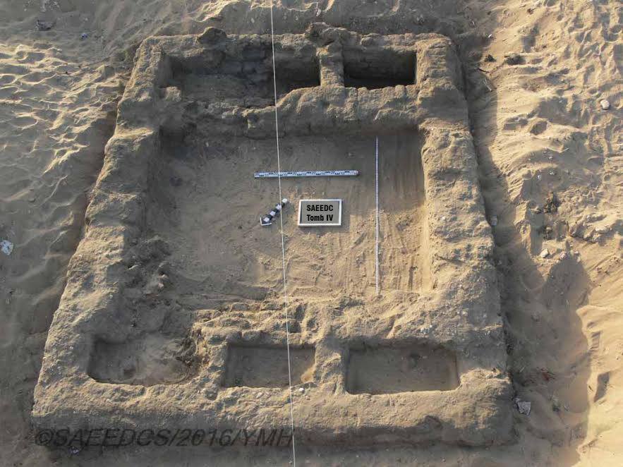 The Foundations of a building in the ancient city. Courtesy the Egyptian Ministry of Culture