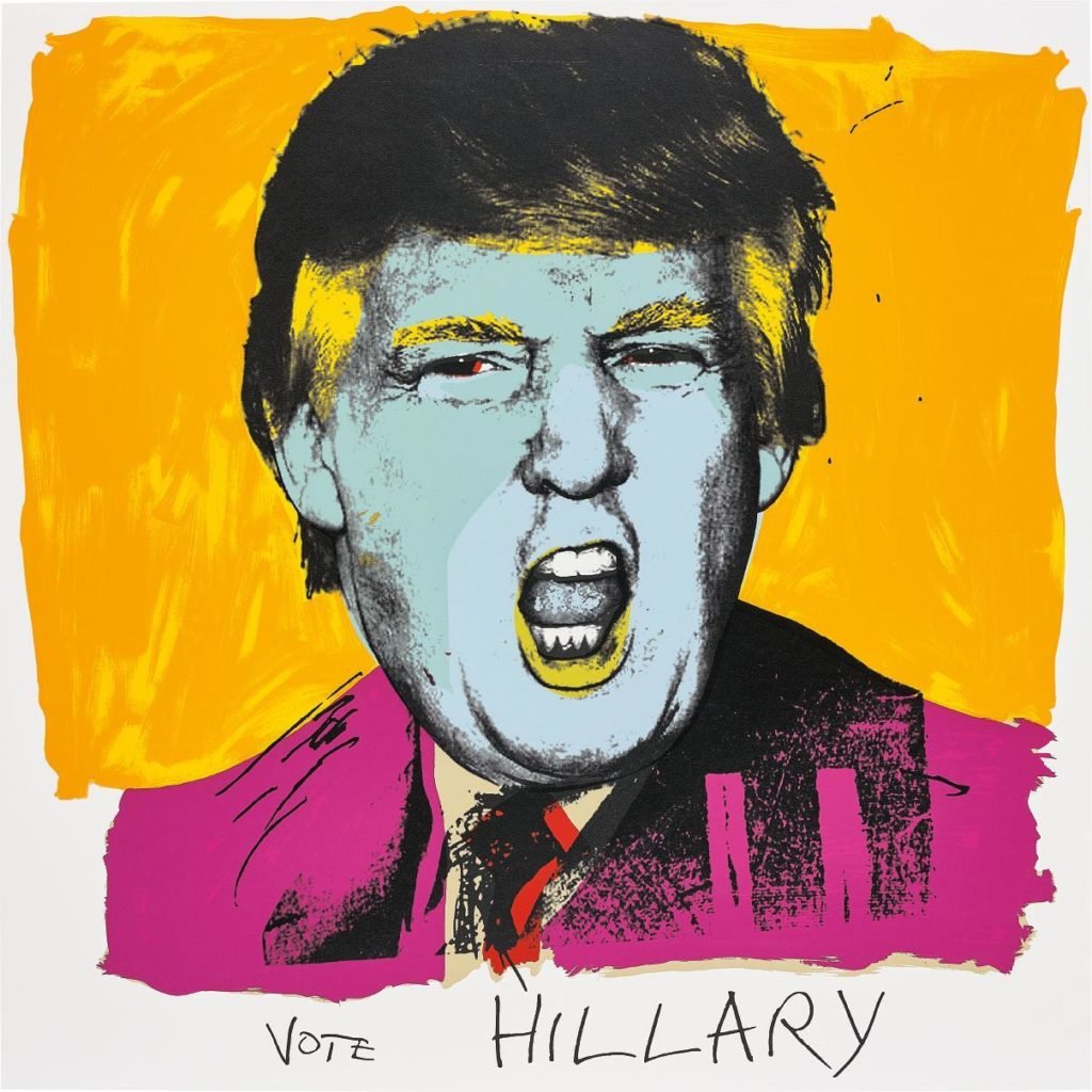 Deborah Kass, Vote Hillary (2016). Courtesy of the artist and Paul Kasmin Gallery.