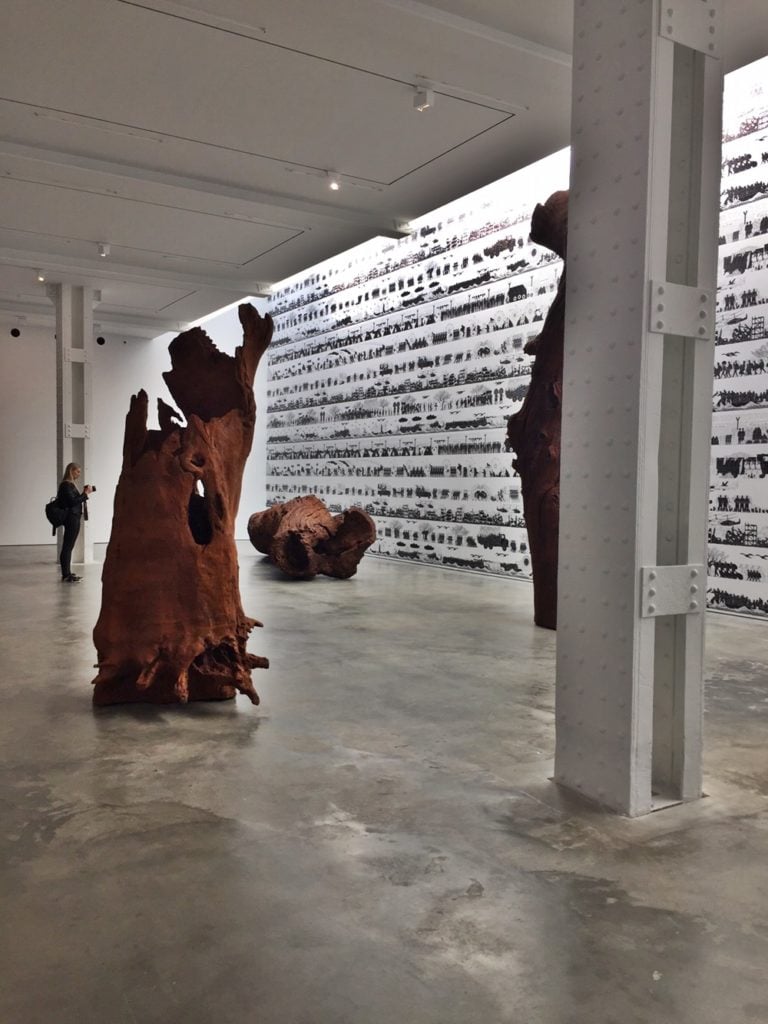 Installation view, Ai Weiwei "Roots and Branches" at Lisson Gallery. Courtesy Eileen Kinsella