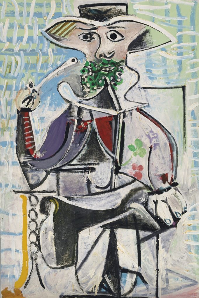 Pablo Picasso, Homme à la pipe. Courtesy of Christie's Images Ltd.