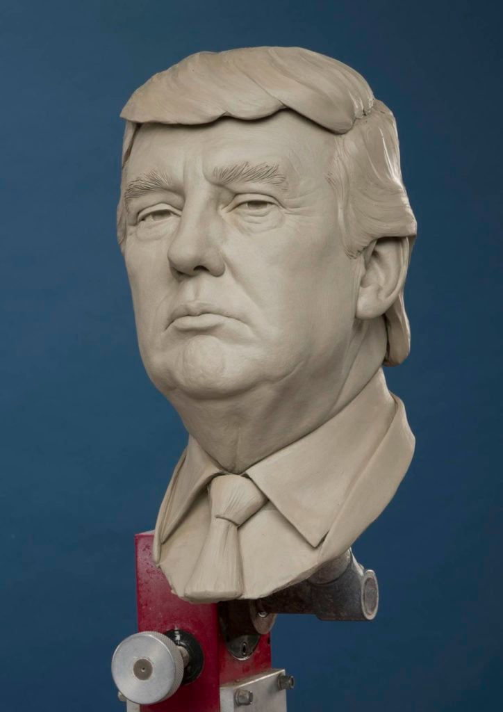Madame Tussauds Donald Trump bust. Courtesy of Madame Tussauds.