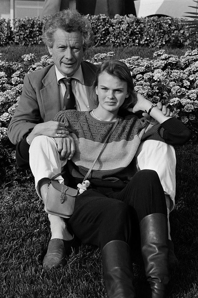 David Hamilton poses with Monika Broeke, the main actress of his film First Desires on November 14, 1983 in Nice. Photo PIERRE VERDY/AFP/Getty Images.