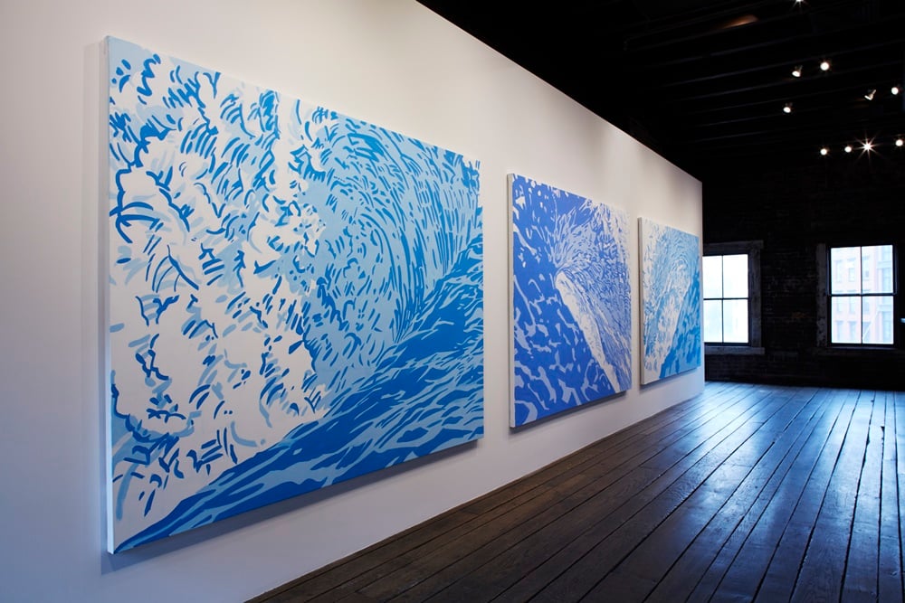 Installation view of Roy Fowler, "New Wave" at Fort Gansevoort Gallery. Courtesy the artist and Fort Gansevoort.