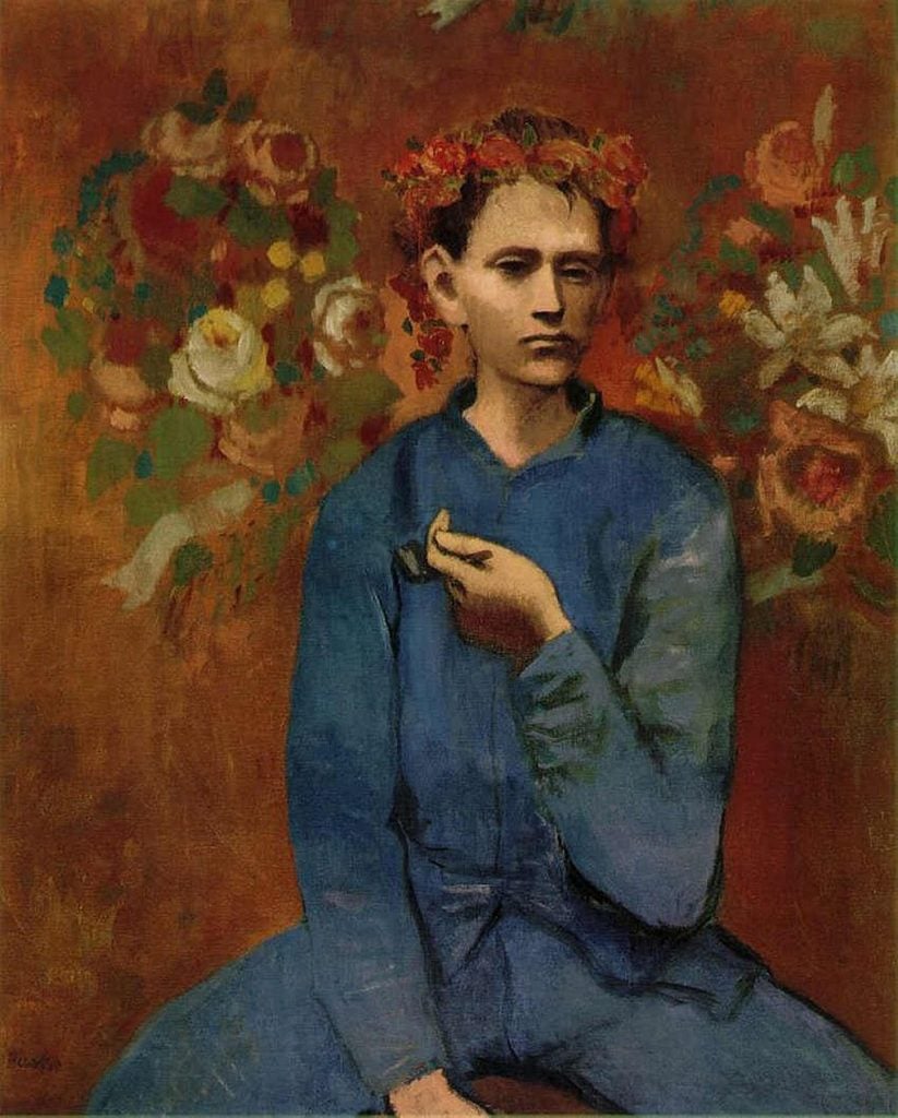Pablo Picasso, Garçon a la pipe (1905). Private collection.