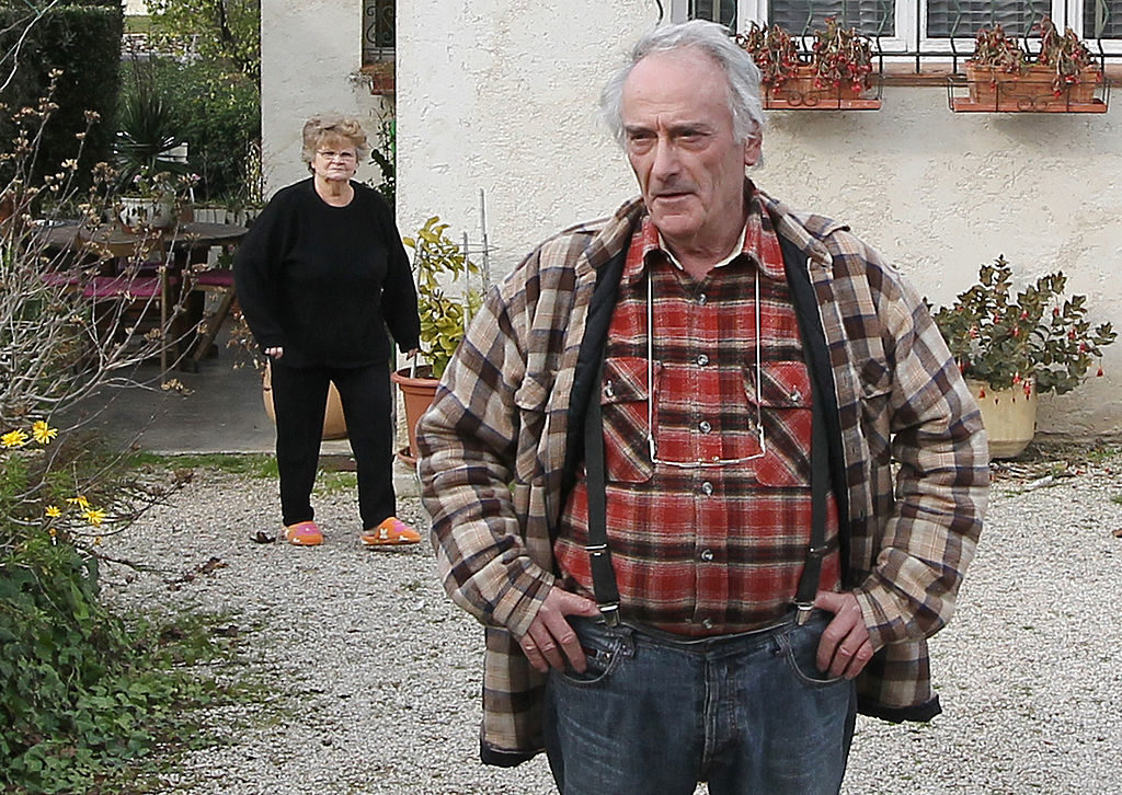 Danielle and Pierre Le Guennec front of their home on November 29, 2010 in Mouans-Sartoux, southeastern France. Photo courtesy Valery Hache/AFP/Getty Images.