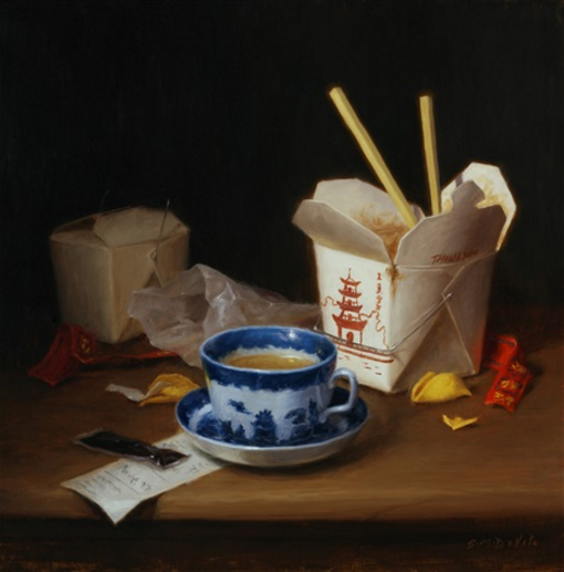 Grace Mehan DeVito, Chinese Lunch Break. Susan Powell Fine Art.