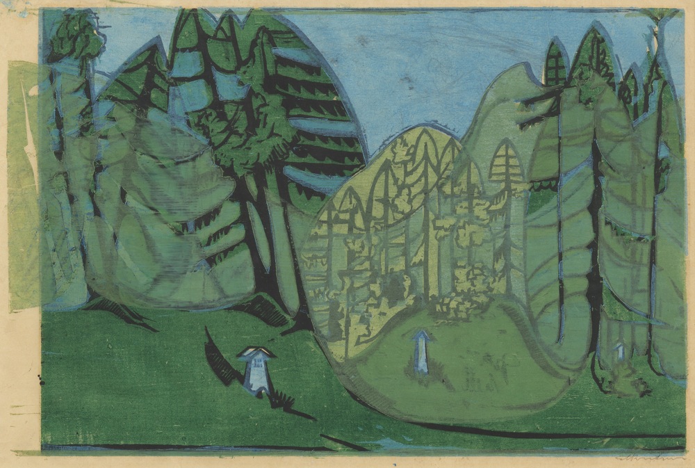 Ernst Ludwig Kirchner, <em>Waldfriedhof</eM>. Courtesy of David Tunik, Inc.