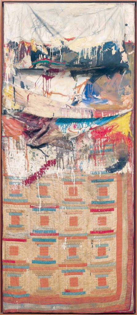 Robert Rauschenberg, Bed (1955), the Museum of Modern Art, New York, gift of Leo Castelli in honour of Aldred H. Barr, Jr. Photo the Museum of Modern Art, New York/Scala, Florence, ©Robert Rauschenberg Foundation, New York. 