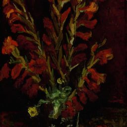 Vincent Van Gogh, Nature morte: vase aux glaïeuls (1886) Courtesy Sotheby's