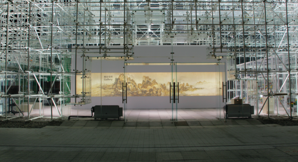 Installation by Xu Bing at the Envision Pavilion of the Shanghai Project. Courtesy of the Shanghai Project.