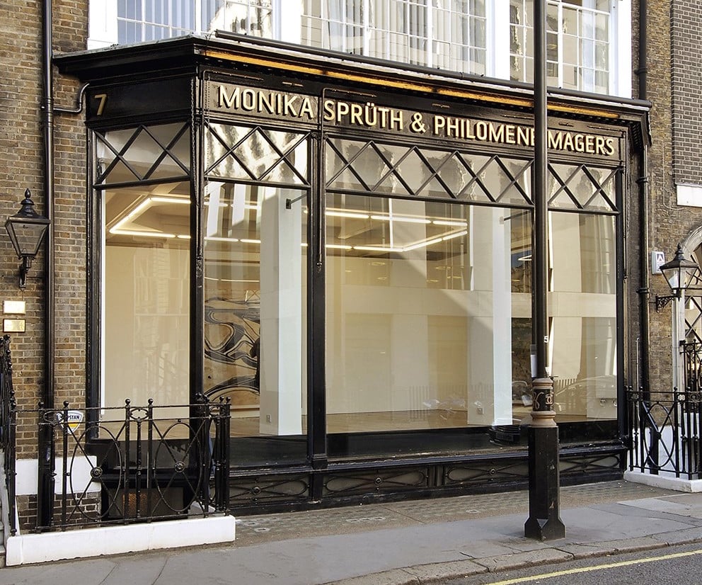 Façade of the Sprüth Magers gallery in London. Courtesy the gallery.