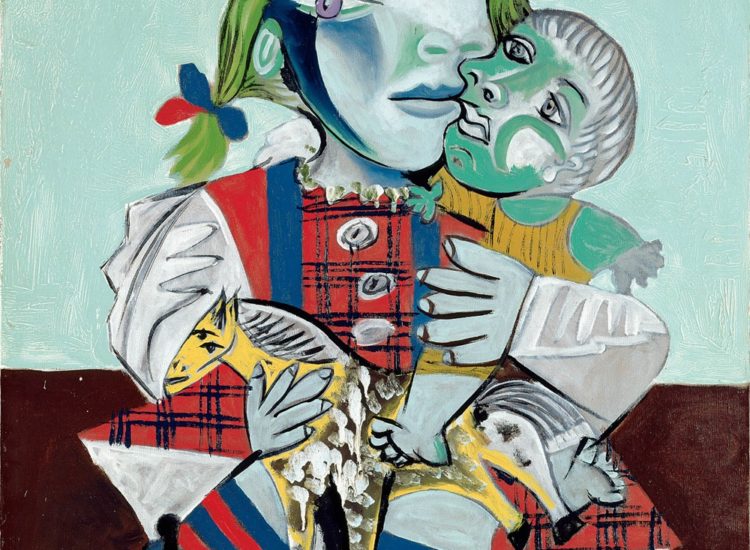 Pablo Picasso, Maya à la poupée et au cheval (1938) © 2016 Estate of Pablo Picasso / Artists Rights Society (ARS), New York. Courtesy Gagosian.