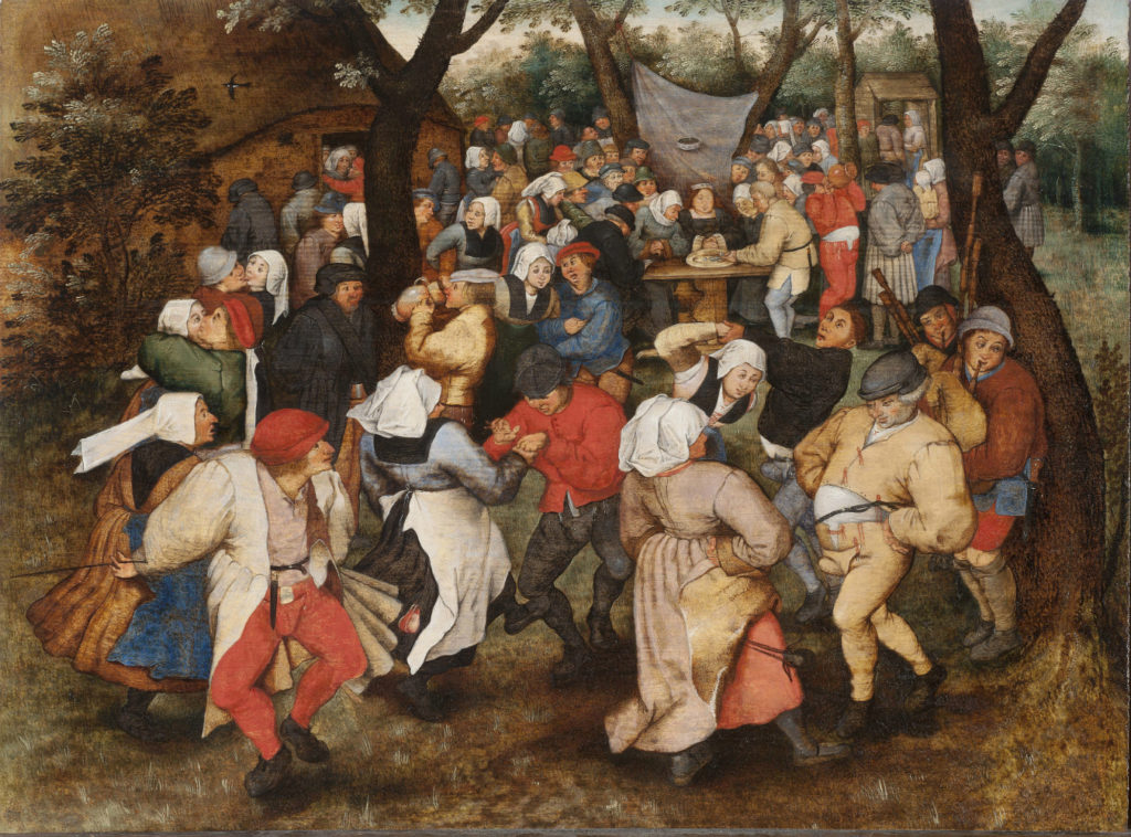 Pieter Brueghel the Younger Wedding Dance in the Open Air (1607-1614). Photo ©Holburne Museum Photograph by Dominic Brown