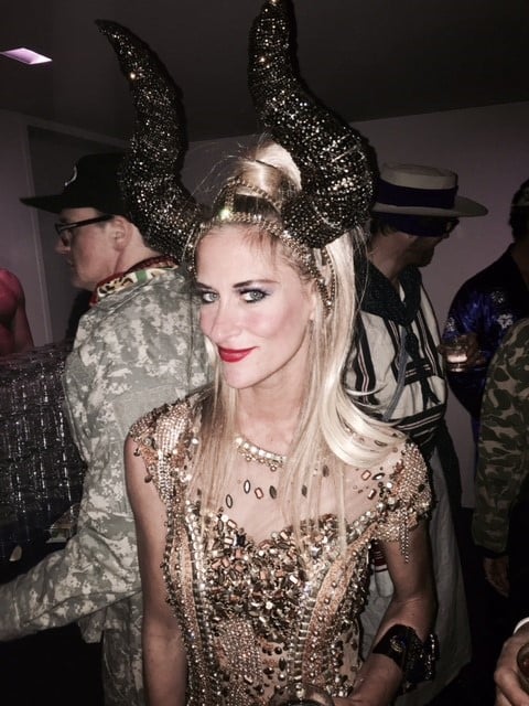 Stacy Engman at Allison Sarofim and Stuart Parr's annual Halloween party. Courtesy of Stacy Engman. 