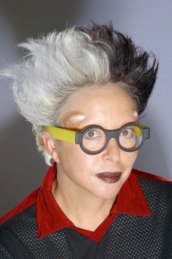 French performative artist, ORLAN. Photo courtesy of Vienna Art Week and (c) SIPA.