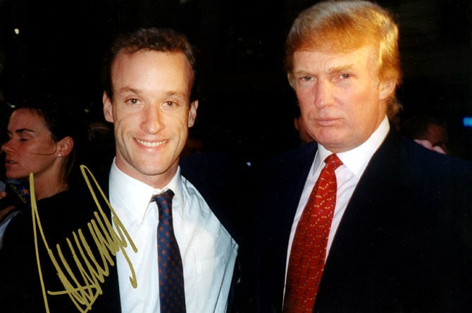 David Henry Brown Jr., signed photo with Donald Trump. Courtesy of David Henry Brown Jr.