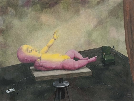 Zhang Xiaogang, Light No. 2 (2016). © 2016 张晓刚.