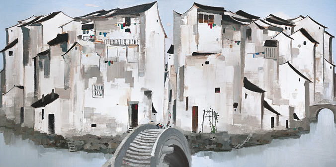 Wu Guanzhong, Zhou Zhuang. Courtesy of Poly Auction.