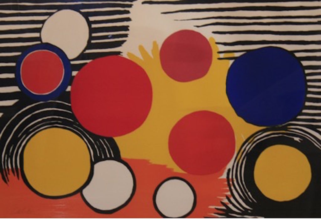 Alexander Calder, Jaune O'Oeuf. Courtesy Dean Borghi Fine Art.