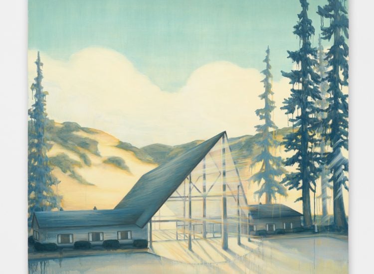 Dan Attoe, Visitor Center with Pines . Courtesy Peres Projects