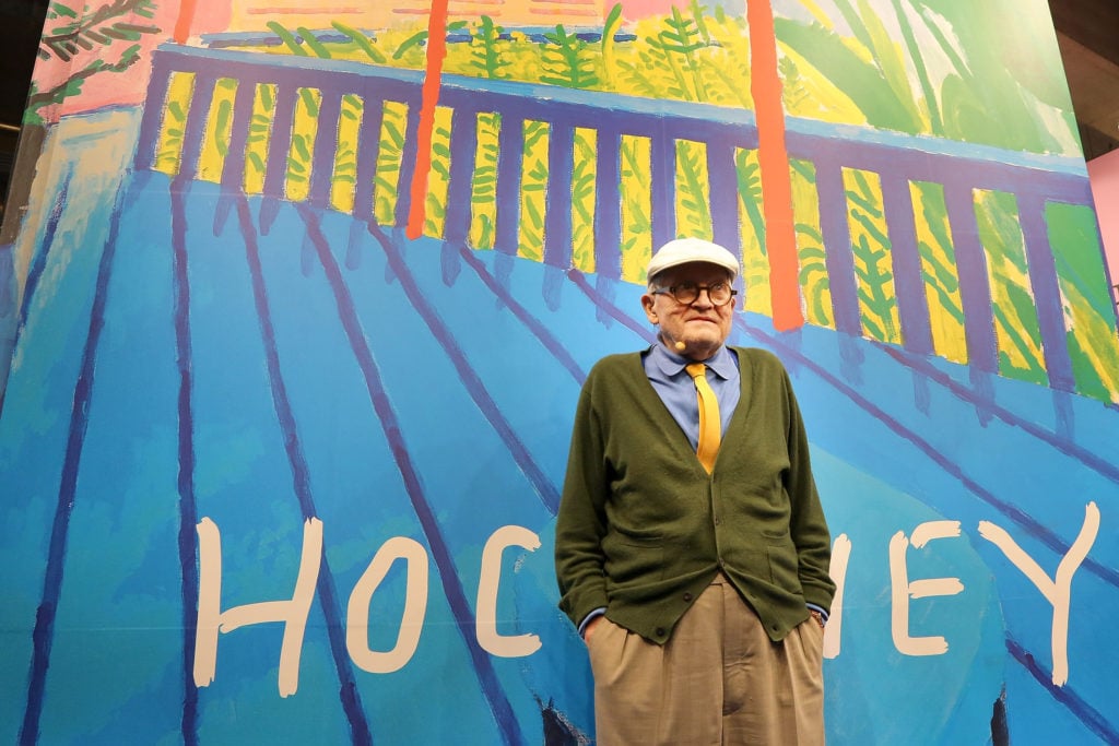 David Hockney. Photo Courtesy Hannelore Foerster/Getty Images.