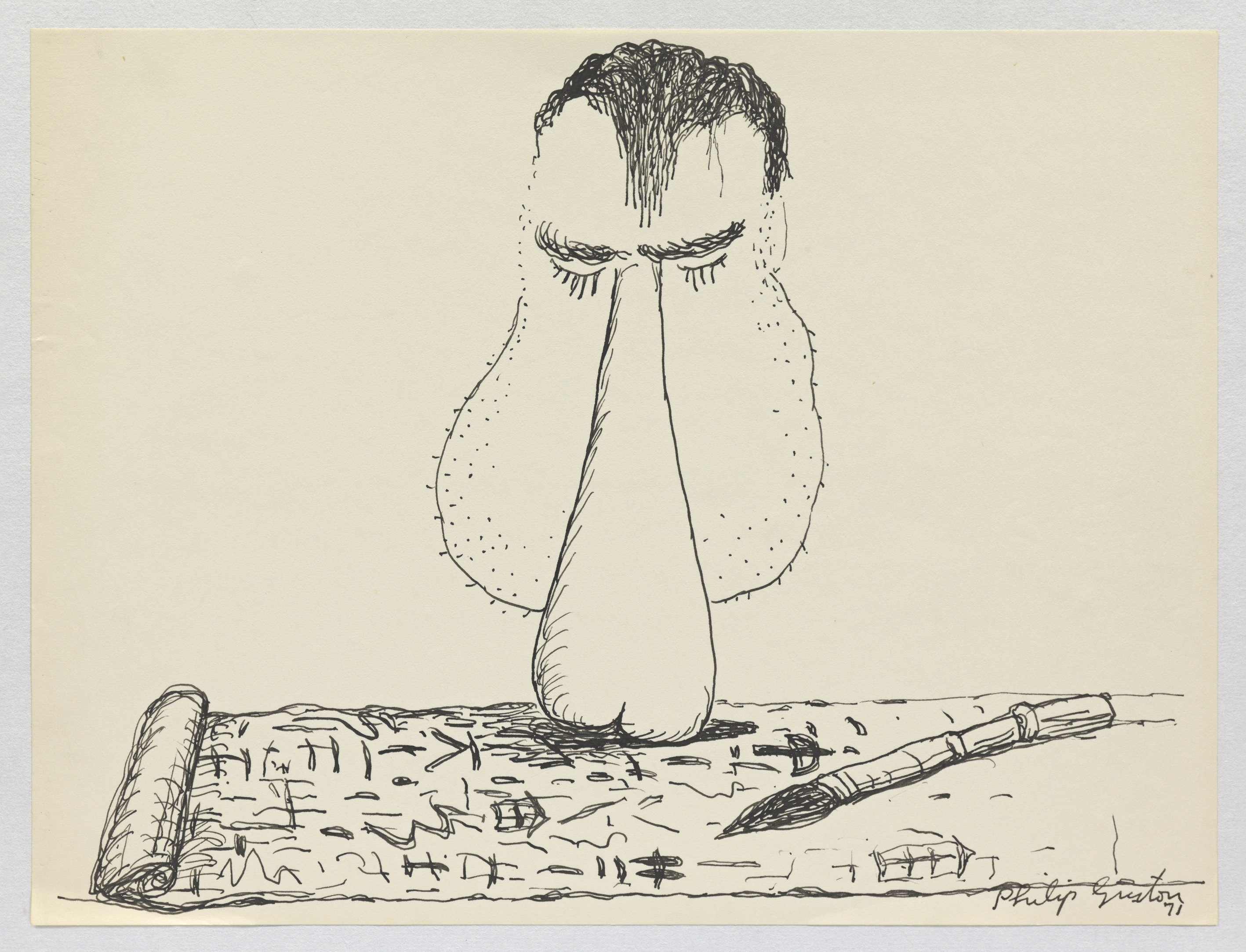 Philip Guston, Untitled 
1971, Ink on paper, © The Estate of Philip Guston, Courtesy Hauser & Wirth  
