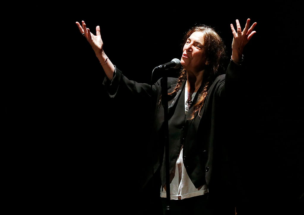 Patti Smith performs on stage at the Opera Garnier, in Monaco 2012. ImageVALERY HACHE/AFP/GettyImages