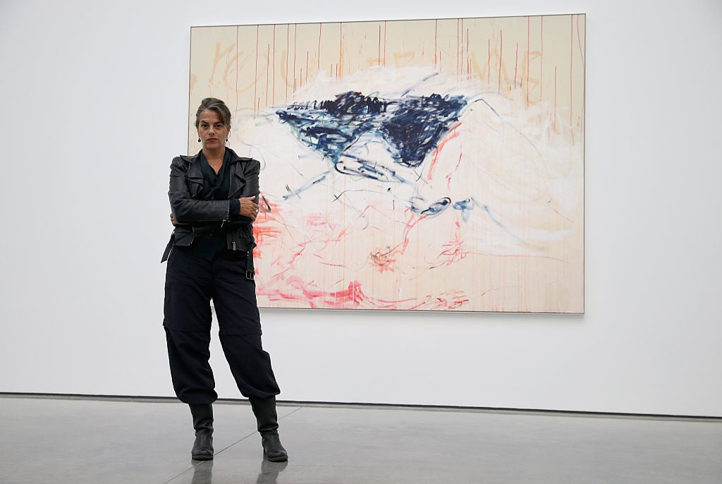 Tracey Emin at an exhibition of her work at White Cube Gallery in London in 2014. Photo courtesy Chris Jackson/Getty Images.