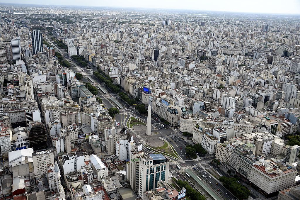 Aerial picture taken over Buenos Aires, Argentina, on January 3, 2015. Courtesy of FRANCK FIFE/AFP/Getty Images.