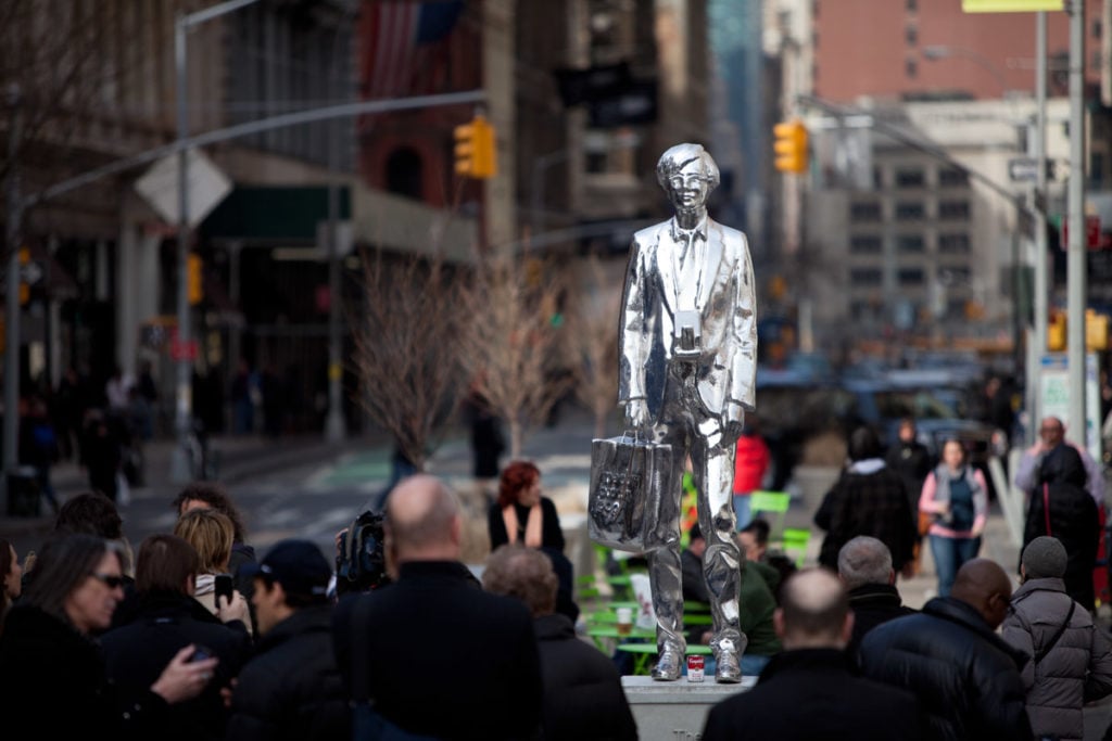 Rob Pruitt, The Andy Monument (2011). Courtesy of the Public Art Fund and photographer James Ewing.