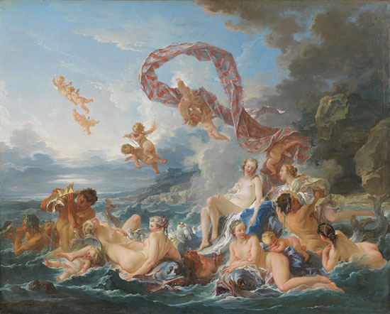 François Boucher (1703–1770), The Triumph of Venus, 1740. Oil on canvas, 130 x 162 cm. Nationalmuseum, Stockholm.