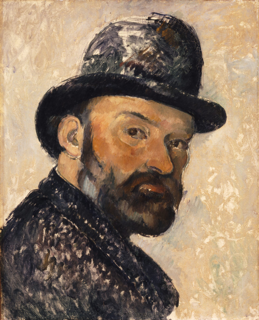 Paul Cézanne, Self Portrait in a Bowler Hat (1885-86). Photo Ole Haupt, courtesy Ny Carlsberg Glyptotek, Copenhagen.