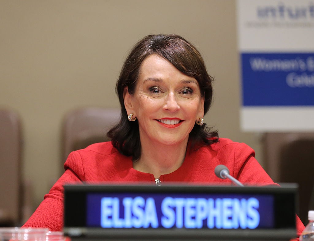 Elisa Stephens, president of the Academy of Art University, at the United Nations on November 19, 2015. Photo Jemal Countess/Getty Images.