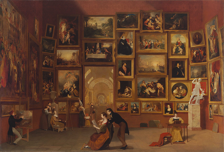 Samuel F. B. Morse, <em>Gallery of the Louvre</em> (1831–33), Terra Foundation for American Art,