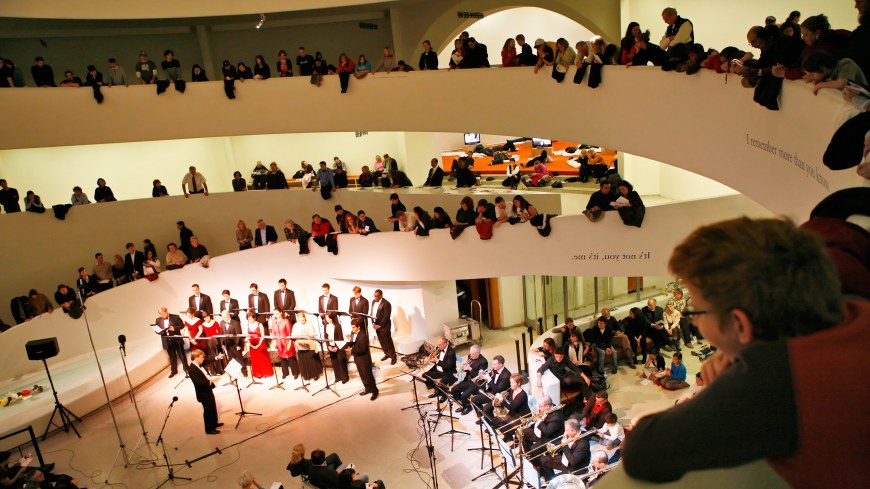 The 2015 Holiday Concert at the Guggenheim. Courtesy of the Guggenheim. 