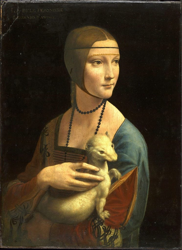 Leonardo da Vinci, Lady With an Ermine (c. 1489–91). Courtesy of the National Museum, Krakow.