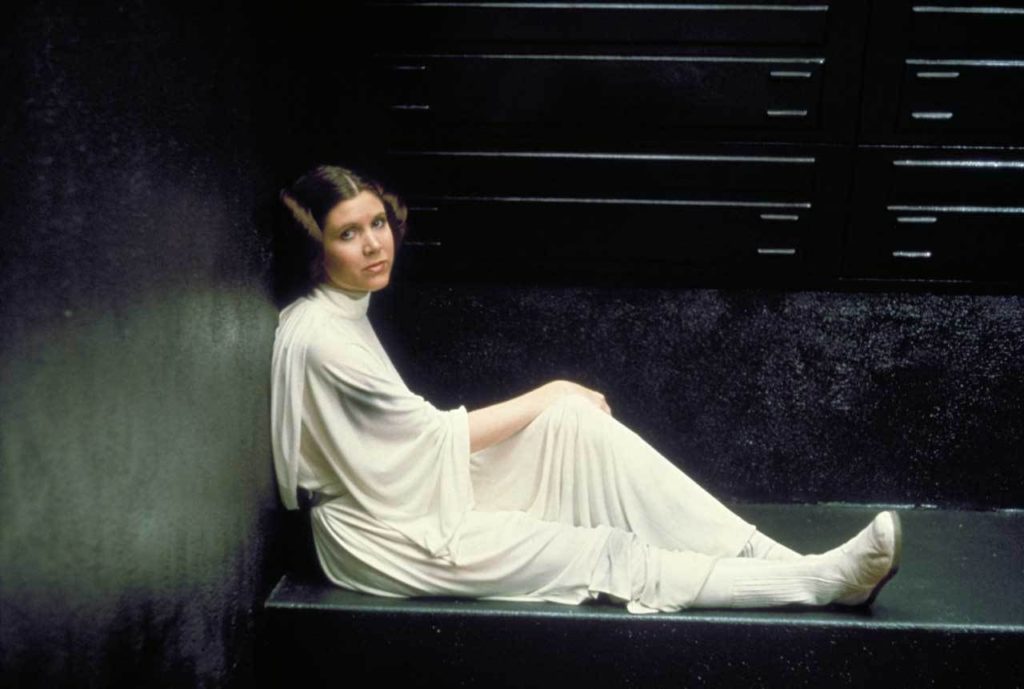 Carrie Fisher as Princess Leia. Courtesy of LucasFilm.