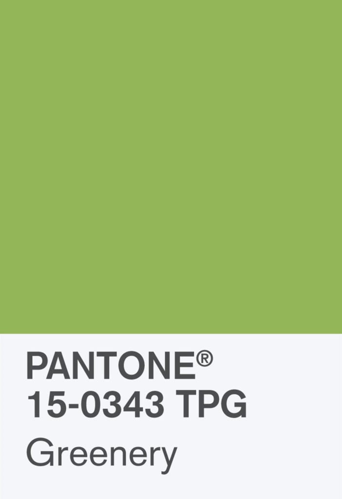 Greenery is Pantone's 2017 color of the year. Courtesy of Pantone. 
