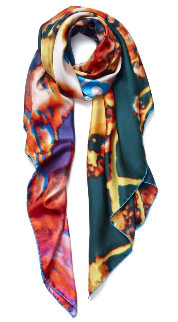 Pipilotti Rist, <em>Your Neck Through The Atmosphere (I Copulate With The Sky)</em> Women's Scarf. Courtesy of Hauser & Wirth.
