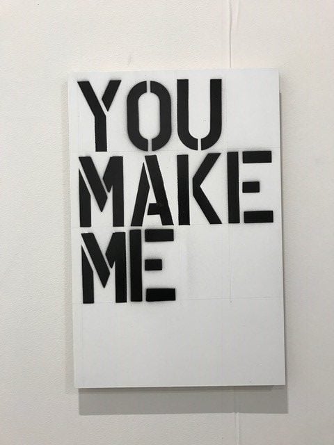 Christopher Wool at Luhring Augustine Courtesy of Kenny Schachter. 