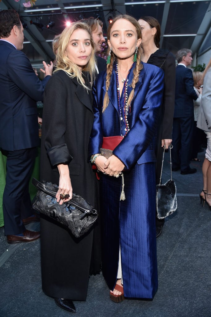 Ashley Olsen and Mary-Kate Olsen at the Studio in a School 40th Anniversary Gala. Courtesy of Patrick McMullan.