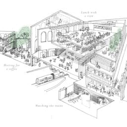 Architectural plan for the new Museum of London. Courtesy of Stanton Williams and Asif Khan/the Museum of London.